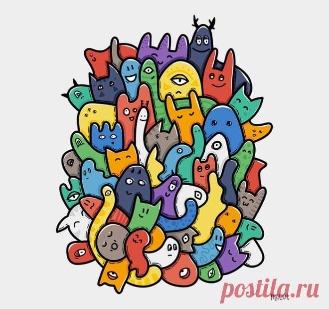 Сообщество иллюстраторов / Иллюстрации / 18 Dobrih Lis / Клубящиеся мысли