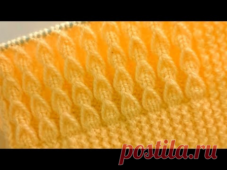 दो फंदे का बुनाई डिजाइन | Easy Knitting Pattern No-85 for a ladies cardigan/ Baby Sweater‎