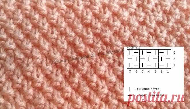 Жемчужные узоры спицами, летний топ А-силуэта узором 