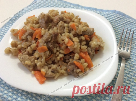 Перловая каша с мясом пошаговый рецепт с фото