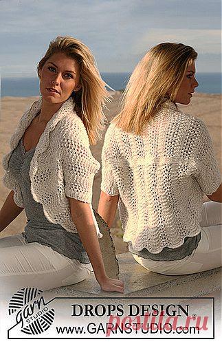 Болеро с волнистым узором ...от Drops.