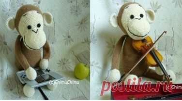 Вяжем символ 2016-го года - ОБЕЗЬЯНКУ.