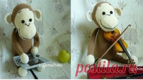 Вяжем символ 2016-го года - ОБЕЗЬЯНКУ.