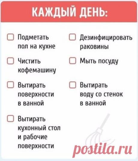 Карточки, которые помогут Вам не забыть ни одного дела по дому.
Специально для всех, кто, постирав шторы или разморозив холодильник, задавался вопросом: «А если по-хорошему, как часто нужно делать это?»