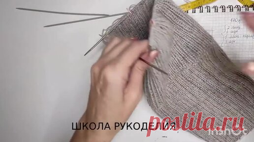 Решила сделать для подруги подарок! Делаю стильную необычную шапку спицами | ШКОЛА РУКОДЕЛИЯ | Дзен