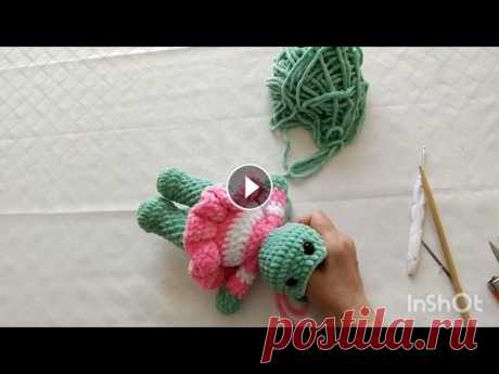 МК черепашка крючком, вторая часть!!! Created by InShot:...
