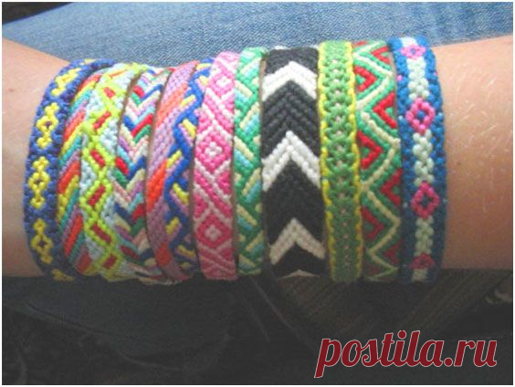 Как плести фенечки из мулине ниток | Своими руками