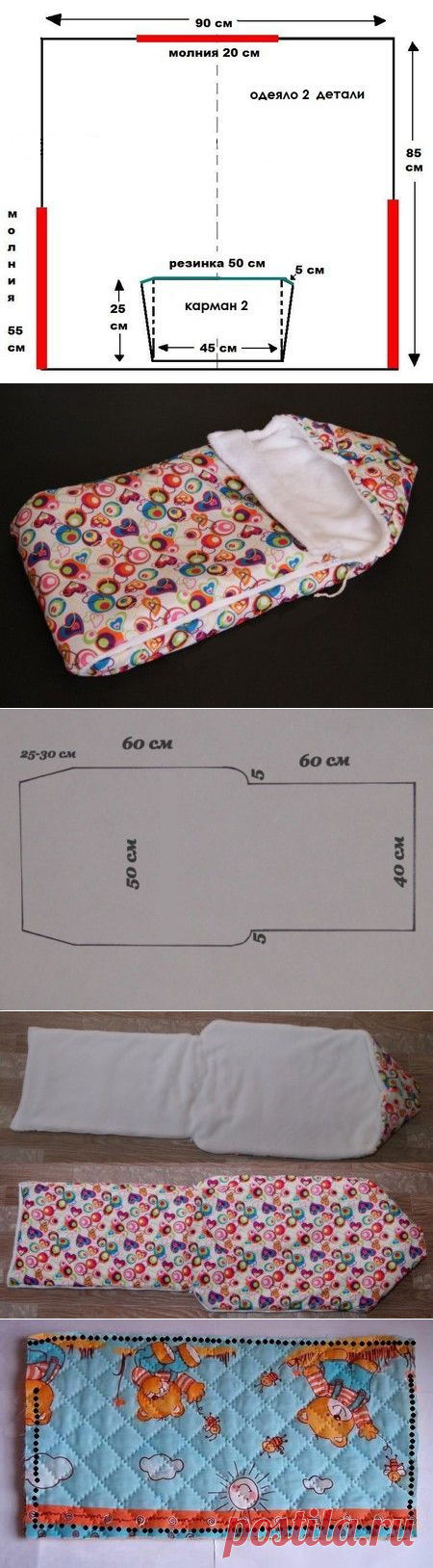 Конверт для новорожденного своими руками (фото): выкройка, как сшить на выписку летний и зимний конверт.