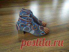 Вязаные башмачки