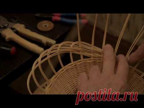 Плетение из лозы-Плетем &quot;сестричку&quot; для хлебницы-фруктовницы-Wickerwork - YouTube