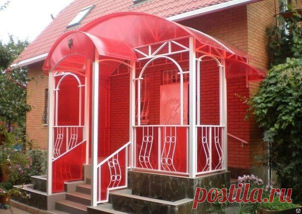 крылечко из поликарбоната