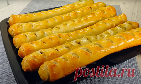 Пирожки с картофелем и грибами в сметане