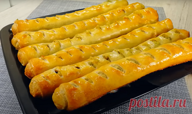 Пирожки с картофелем и грибами в сметане