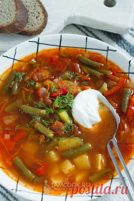 Суп со стручковой фасолью и болгарским перцем — рецепт с фото пошагово