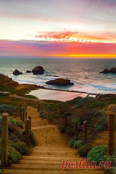 Path to the Sutro Baths, San Francisco, CA  by RobertRay | Catherine Robinson приколол(а) это к доске Our american road trip hon…