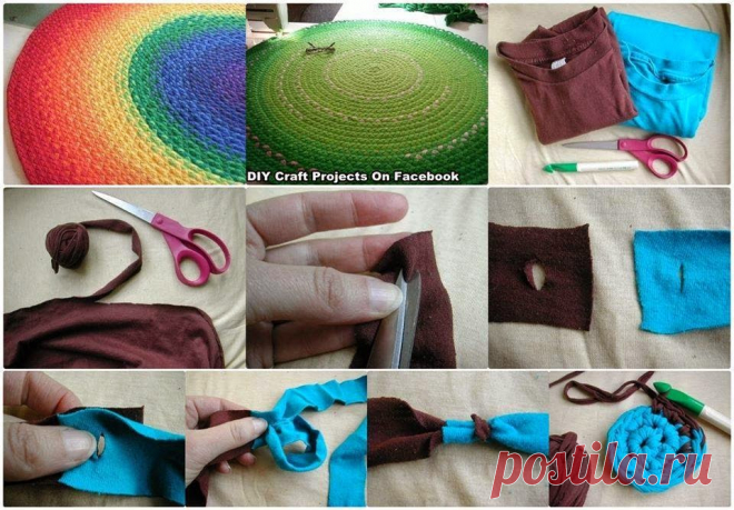 Irish crochet &: Вязаные коврики. Идеи из интернета.