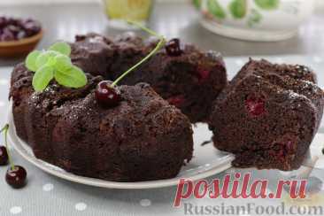 Рецепт: Шоколадный манник с вишней на RussianFood.com