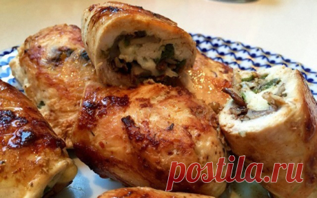 Куриные рулетики на скорую руку — Домашняя кулинария