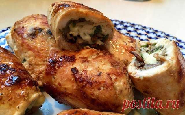 Куриные рулетики на скорую руку — Домашняя кулинария