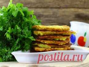 Оладьи из кабачков с манкой