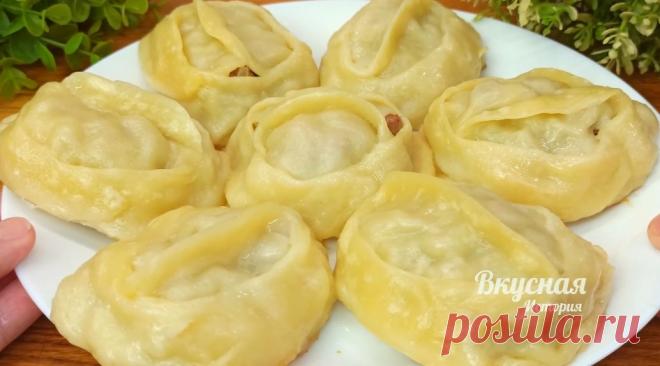 Соседка казашка научила делать идеальные Манты, без Мантоварки и Пароварки! Быстро, просто, а вкусно нереально | Вкусная история | Дзен