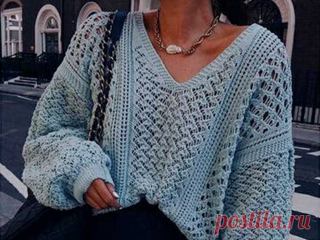 Красивый ажурный узор для весенних изделий с подробным описанием | Мир Вязания Пульс Mail.ru В этой статье рассказывается о том, какие ажурные узоры подойдут для весенних изделий.