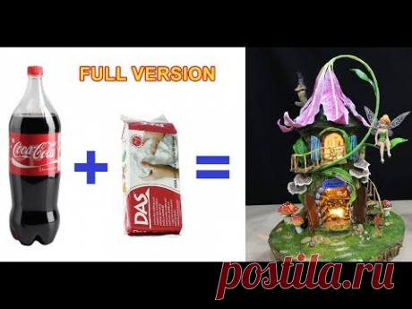 DIY Lily Flower Roof  Fairy Using Plastic Bottle - FULL DETAIL