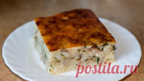 Вкусный пирог с мясом на кефире — справится даже новичок