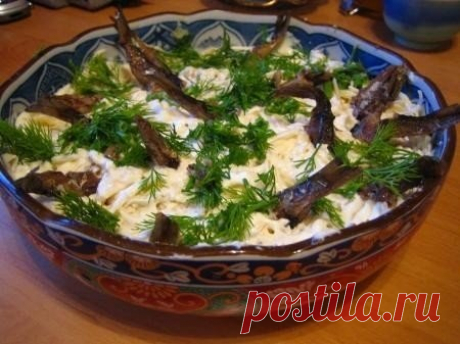 Шпротный салатик | Кулинарные Рецепты