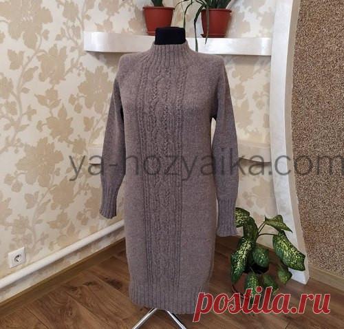 Платье спицами от Светланы Заец.