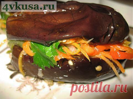Баклажаны фаршированные овощами. | 4vkusa.ru