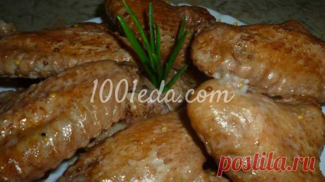 Диетические крылышки со сметаной - Горячие блюда от 1001 ЕДА вкусные рецепты с фото!