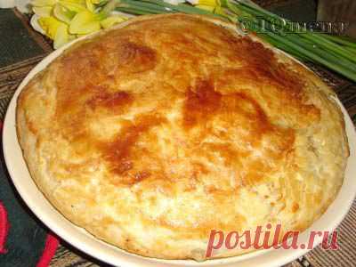 Мясной пирог из слоеного теста