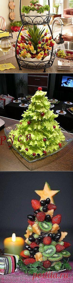 �?деи оформления блюд новогоднего стола | Домохозяйка