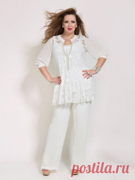 Одежда для полных французский стиль
