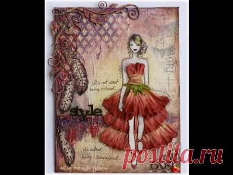 Style  Mixed Media Canvas Tutorial