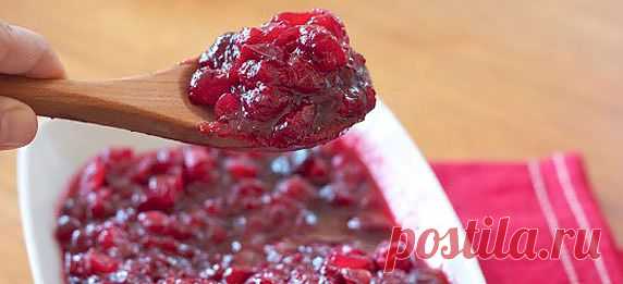 Пряный клюквенный соус - рецепт приготовления с фото