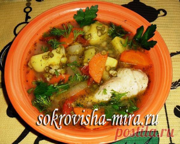 Суп куриный с машем |