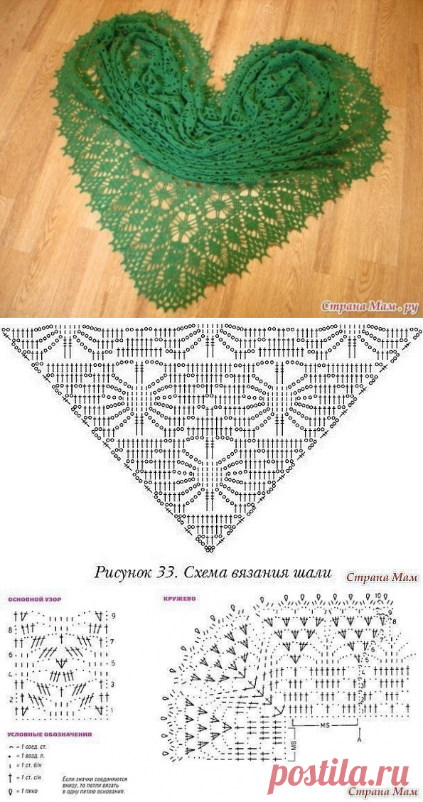 ​Уютная шаль крючком