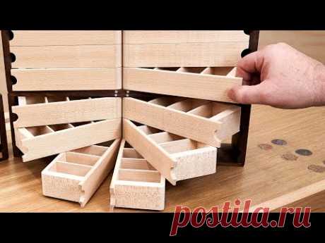 Making The Coolest Small Parts Organizer  - Woodworking