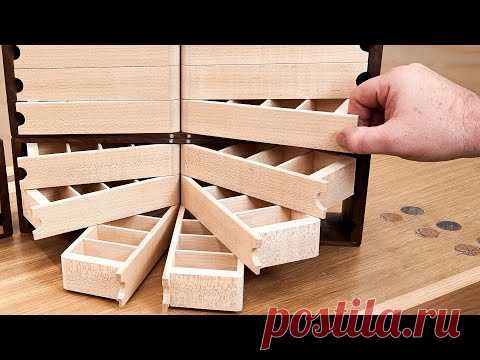 Making The Coolest Small Parts Organizer  - Woodworking