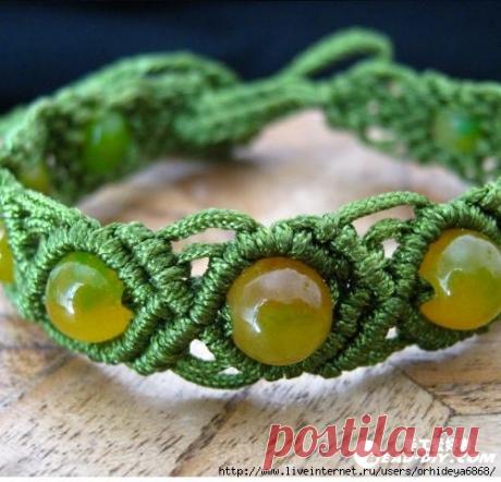 Плетение браслета в технике макраме - HANDMADE по-русски