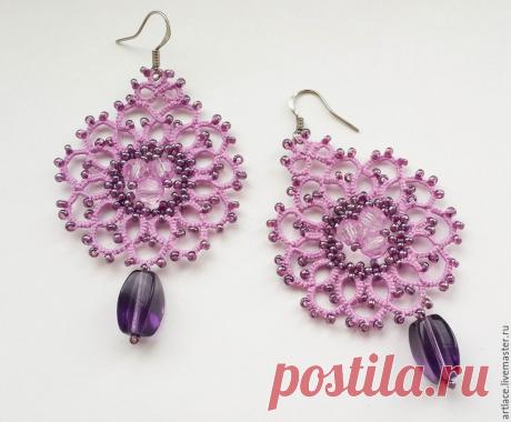 мастер класс плетения сережек фриволите с бисером: 20 тыс изображений найдено в Яндекс.Картинках