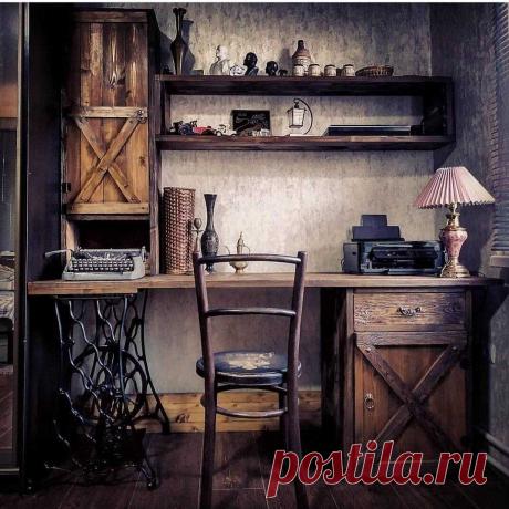 Декор рабочего кабинета комнаты