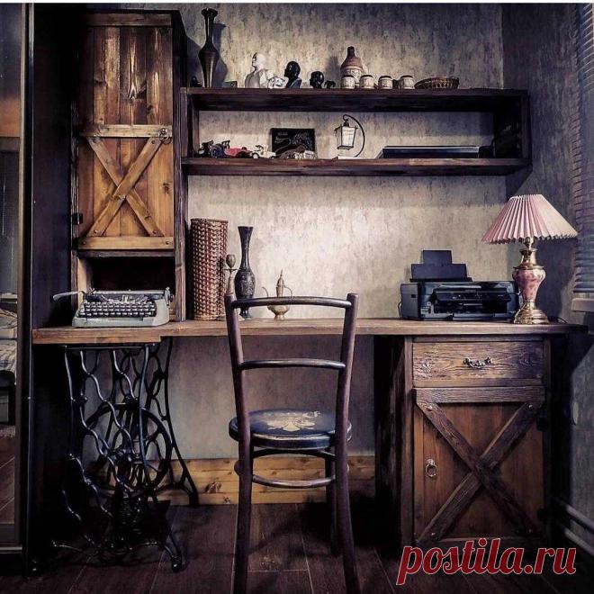 Декор рабочего кабинета комнаты