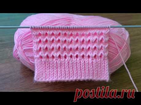 HERMOSO PATRÓN TEJIDO A DOS AGUJAS O PALITOS | TEJIDOS ROSSY 💗 #tejer #crochet #knitting #knit