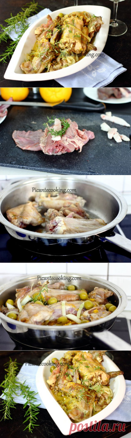 Тушеный кролик с апельсинами | Picantecooking
Рецепт кролика тушеного с апельсинами