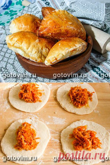 Пирожки с морковью и орехами. Фото-рецепт / Готовим.РУ