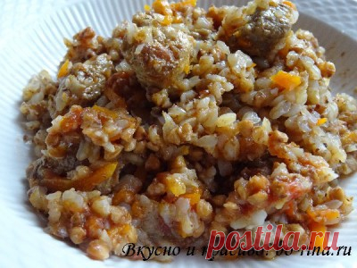 Гречка с мясом — быстро, просто и вкусно!