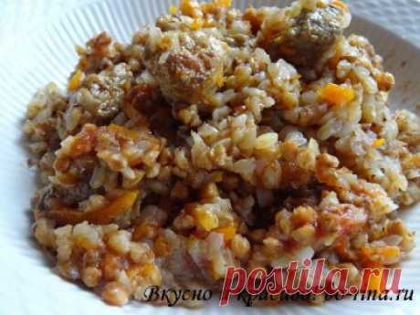 Гречка с мясом — быстро, просто и вкусно!